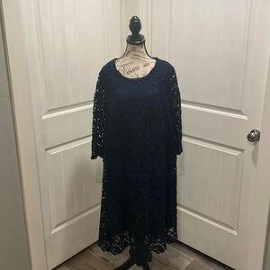 Jessica London Size 20 Blue Lace Dress